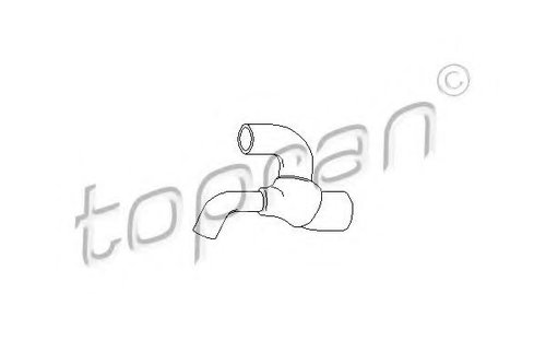 Furtun radiator OPEL CORSA C (F08, F68) (2000 - 2009) TOPRAN 206 658 piesa NOUA