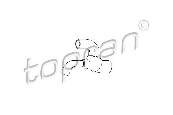 Furtun radiator OPEL VECTRA C GTS (2002 - 2016) TOPRAN 206 658 piesa NOUA