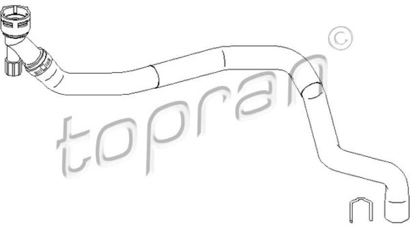 Furtun radiator partea de jos (112020 TOPRAN) VW