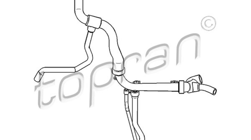 Furtun radiator partea de jos (207717 HAN) OPEL,VAUXHALL