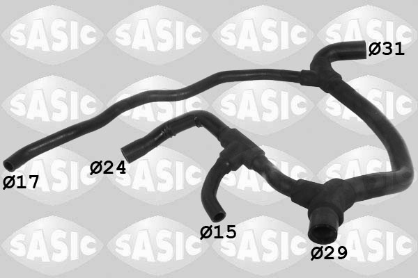 Furtun radiator partea de jos (3404003 SAS) RENAULT