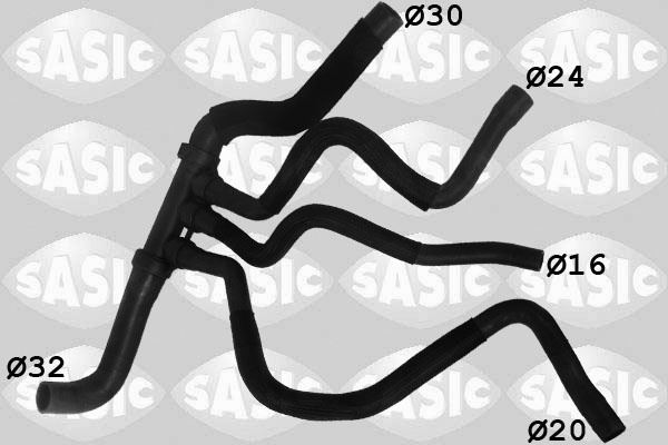 Furtun radiator partea de jos (3404122 SAS) RENAULT