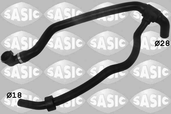 Furtun radiator partea de jos (3406214 SAS) FIAT