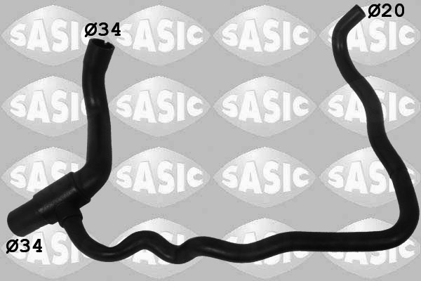 Furtun radiator partea de jos (3406217 SAS) OPEL