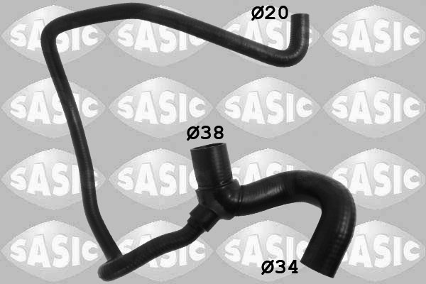 Furtun radiator partea de jos (3406258 SAS) OPEL