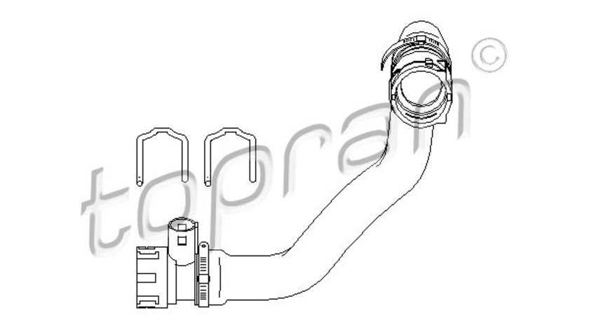 Furtun radiator partea de jos (501564 HAN) BMW