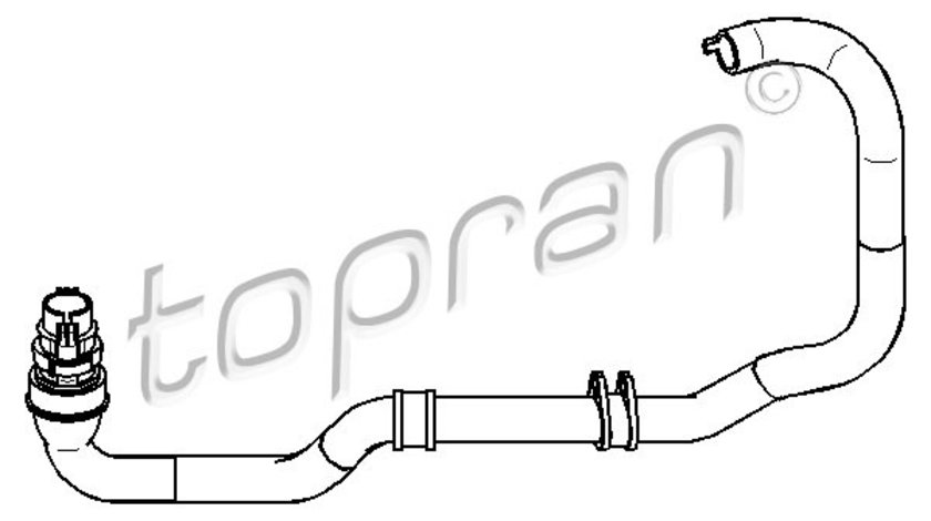 Furtun radiator partea de jos (722271 HAN) Citroen,PEUGEOT