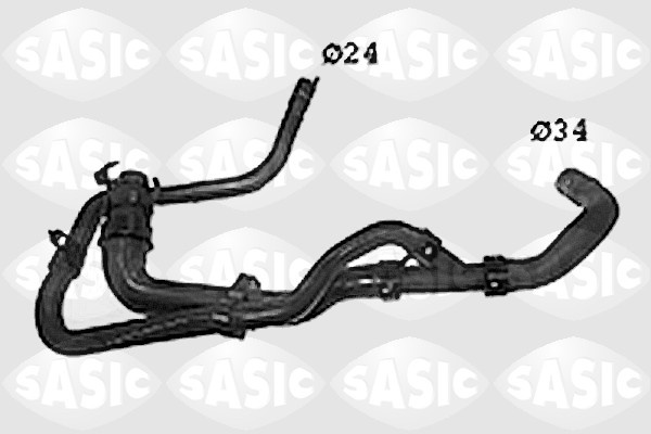 Furtun radiator partea de jos (SWH0485 SAS) Citroen,PEUGEOT