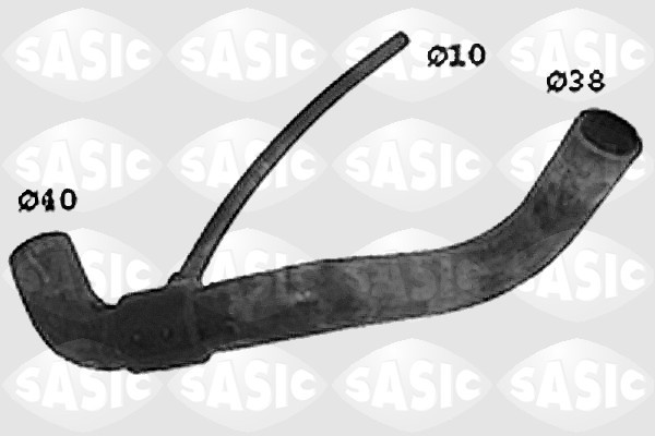 Furtun radiator partea de jos (SWH4186 SAS) RENAULT