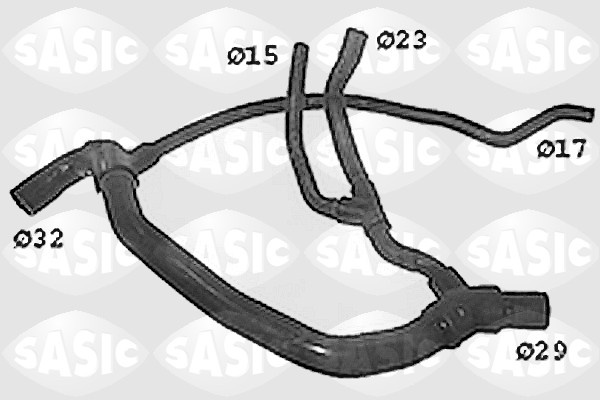 Furtun radiator partea de jos (SWH4193 SAS) RENAULT