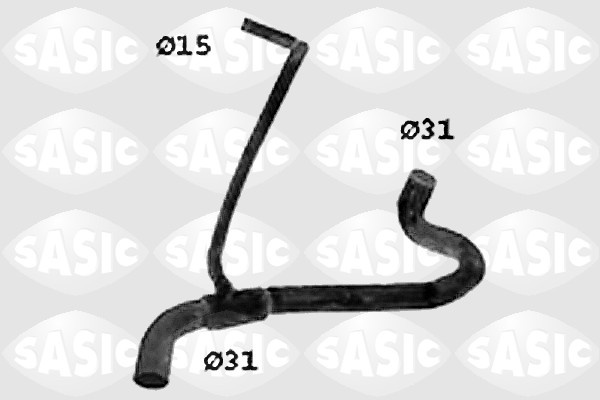 Furtun radiator partea de jos (SWH4210 SAS) RENAULT