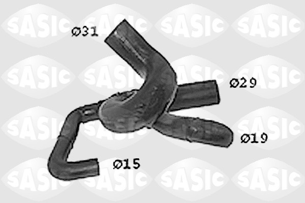 Furtun radiator partea de jos (SWH4271 SAS) RENAULT