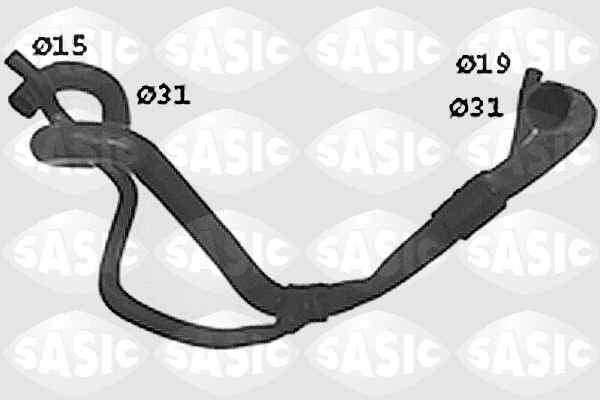 Furtun radiator partea de jos (SWH4303 SAS) RENAULT