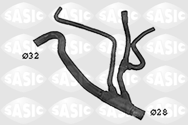 Furtun radiator partea de jos (SWH4330 SAS) RENAULT