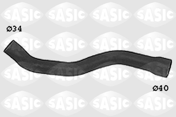 Furtun radiator partea de jos (SWH6716 SAS) MERCEDES-BENZ