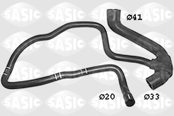 Furtun radiator partea de jos (SWH6719 SAS) OPEL