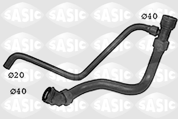 Furtun radiator partea de jos (SWH6833 SAS) AUDI,VW