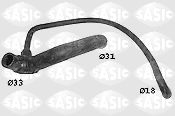 Furtun radiator partea de jos (SWH6843 SAS) OPEL