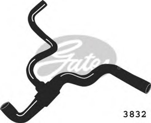 Furtun radiator RENAULT MEGANE I (BA0/1) (1995 - 2004) GATES 3832 piesa NOUA