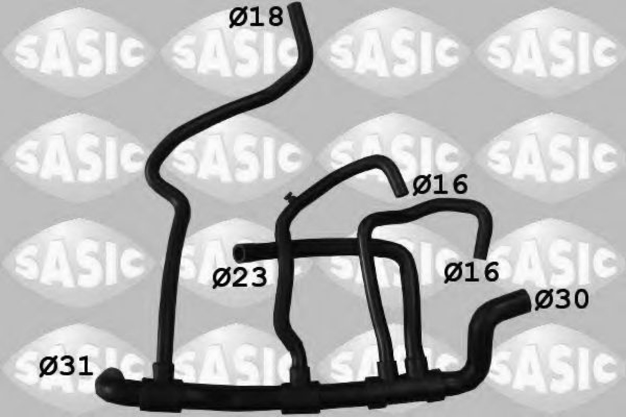 Furtun radiator RENAULT TRAFIC II bus (JL) (2001 - 2014) SASIC 3404140 piesa NOUA