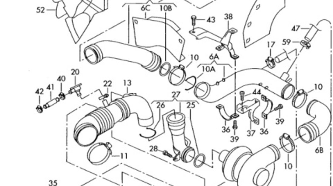 Furtun radiator Seat Cordoba 1.8 T 1998-2002 1J0145834A OEM 1J0145834A