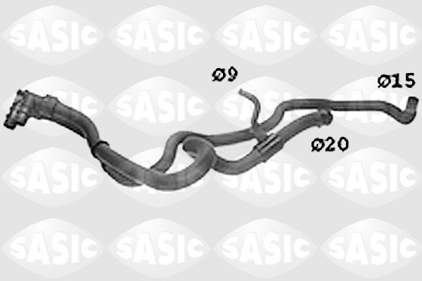 Furtun radiator (SWH0513 SAS) PEUGEOT
