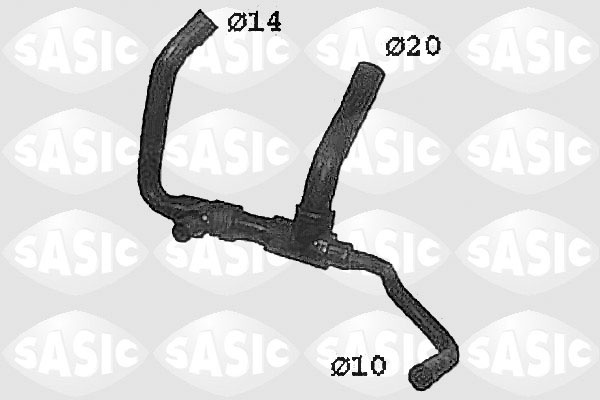 Furtun radiator (SWH4335 SAS) RENAULT