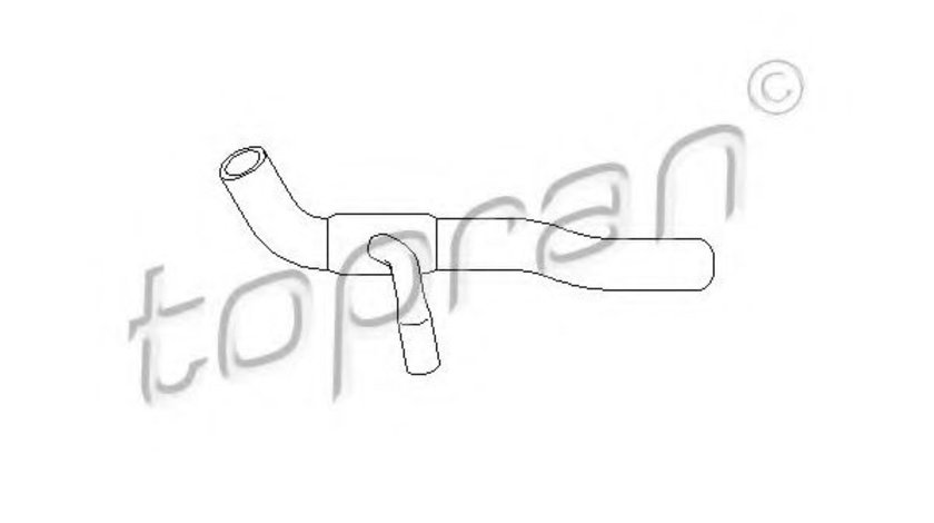 Furtun radiator VW PASSAT (3A2, 35I) (1988 - 1997) TOPRAN 101 453 piesa NOUA