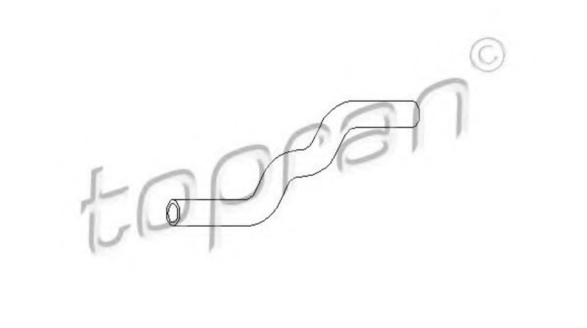 Furtun radiator VW PASSAT Variant (3A5, 35I) (1988 - 1997) TOPRAN 102 873 piesa NOUA