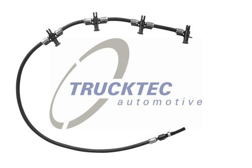Furtun,supracurgere combustibil (0213088 TRUCKTEC) MERCEDES-BENZ