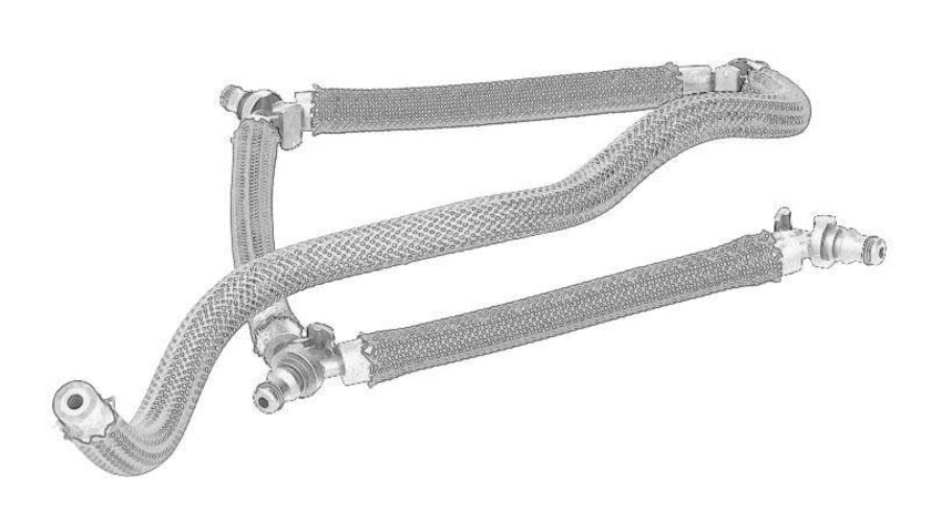 Furtun supracurgere combustibil CITROEN C4, C4 GRAND PICASSO I, C4 I, C4 PICASSO I, C5 II, C5 III, C8, JUMPY; FIAT SCUDO; LANCIA PHEDRA; PEUGEOT 307, 308, 308 I, 407, 508 I, 607, 807, EXPERT 2.0 d