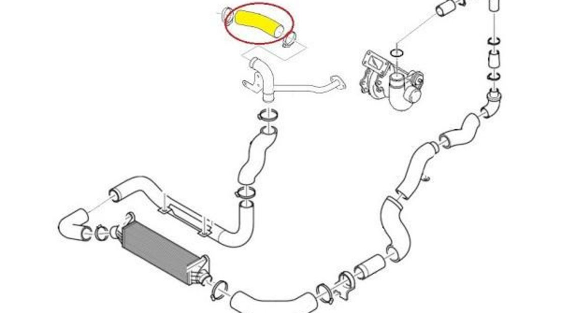 Furtun turbo Ford Mondeo 3 (2000-2008) [B5Y] 88622