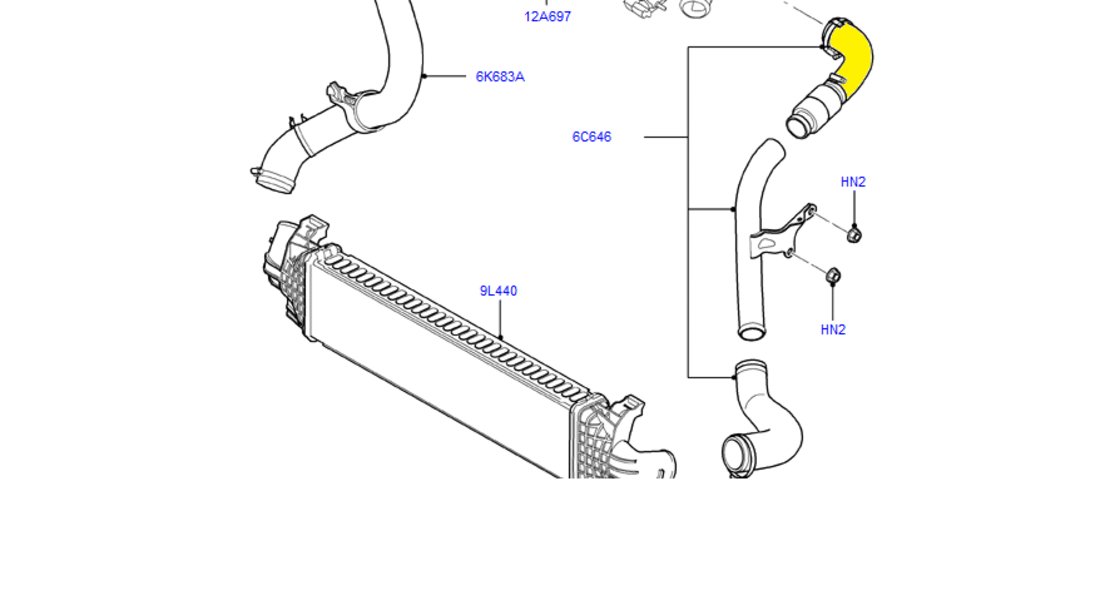 Furtun Turbo Intercooler Ford Focus 1.8 Tdci