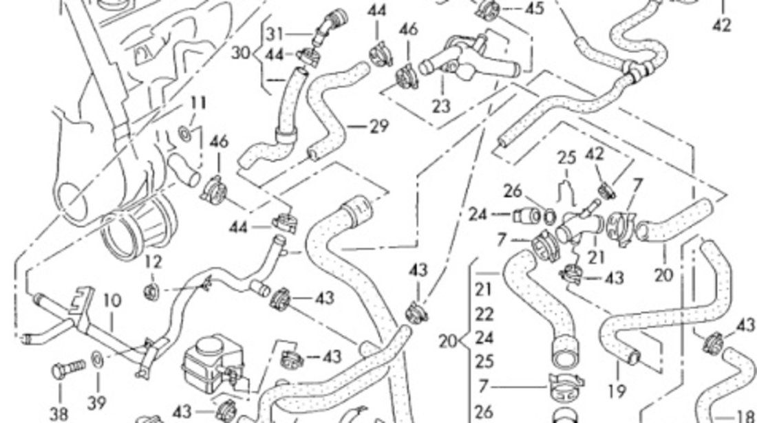 Furtunuri radiator habitaclu ​Audi A3 (8L1) Coupe 1999 1.9 TDI AUDI A3 (8L1) [ 1996 - 2006 ] OEM 1J0122073A