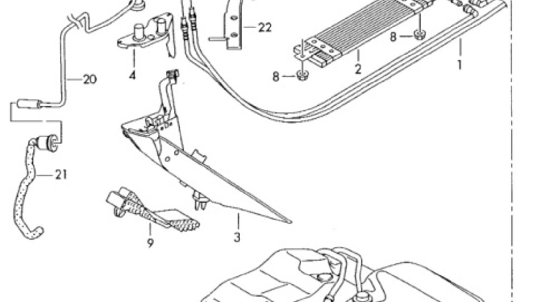 Furtunuri tur retur motorina Volkswagen Golf 5 (1K5) Variant 1.9 TDI 2009 1K0130295L OEM 1K0130295L