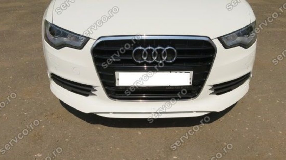 Fusta Prelungire spoiler bara fata Audi A6 4G C7 2011 2012 2013 2014 ABT Sline S6 Rs6