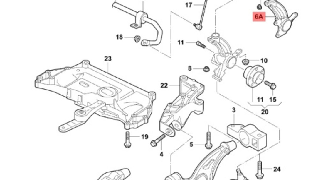 Fuzeta dreapta fata Volkswagen Caddy (2KB) 2006 1.9 TDI OEM 1K0407256N