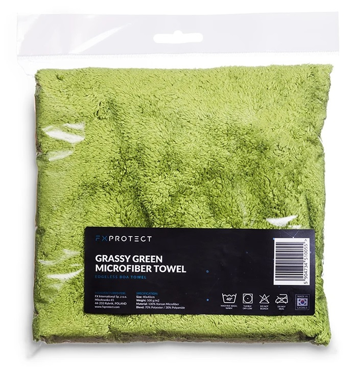 Fx Protect Grassy Green Microfiber Towel BOA Laveta Mictofibra Verde FXP-GG