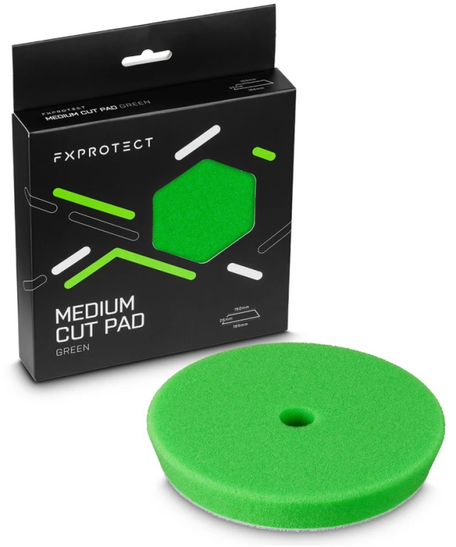 Fx Protect Medium Cut Pad Green Burete Polish Verde 150x165mm FXP-MCP-165