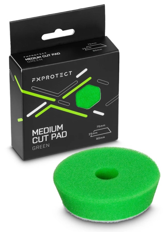 Fx Protect Medium Cut Pad Green Burete Polish Verde 75x90mm FXP-MCP-90