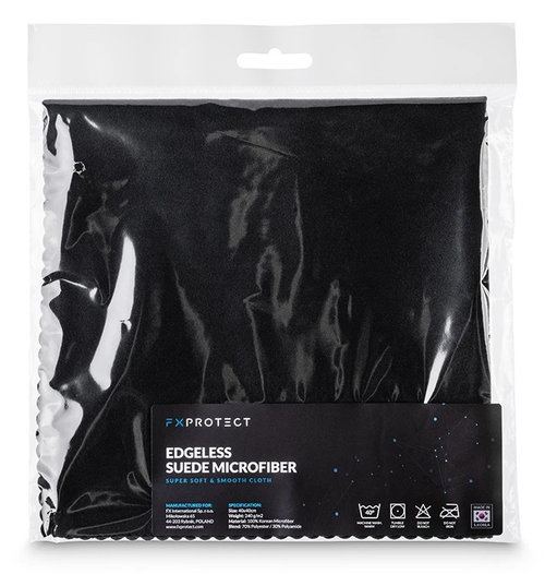 Fx Protect Suede Laveta Microfibra Negru 40x40cm FXP-S-B40