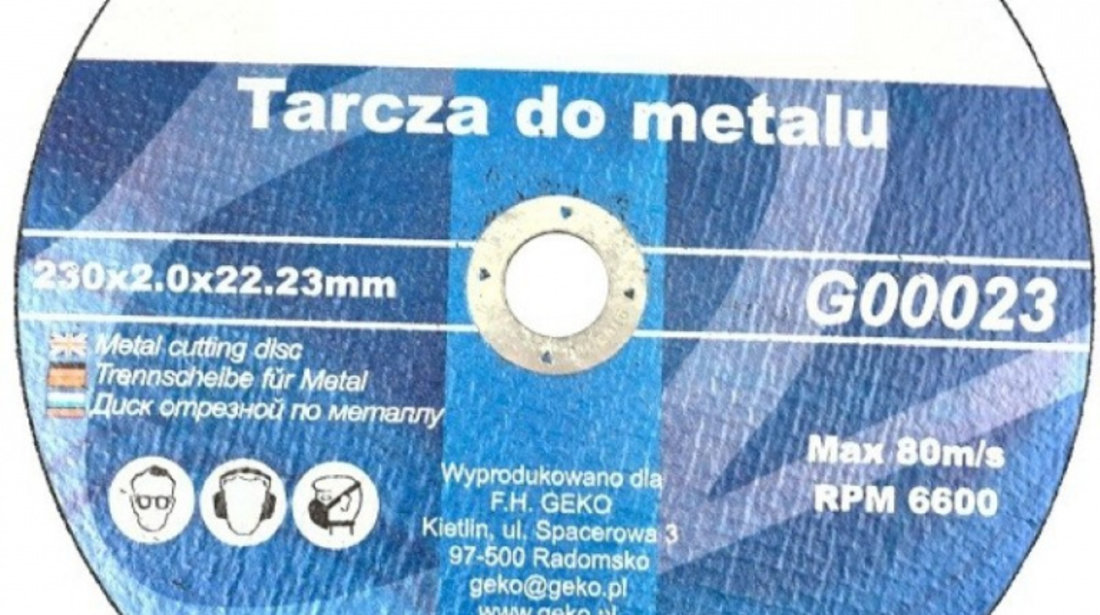 G-G00023 Disc pentru taiere metal 230x2x22.2 mm