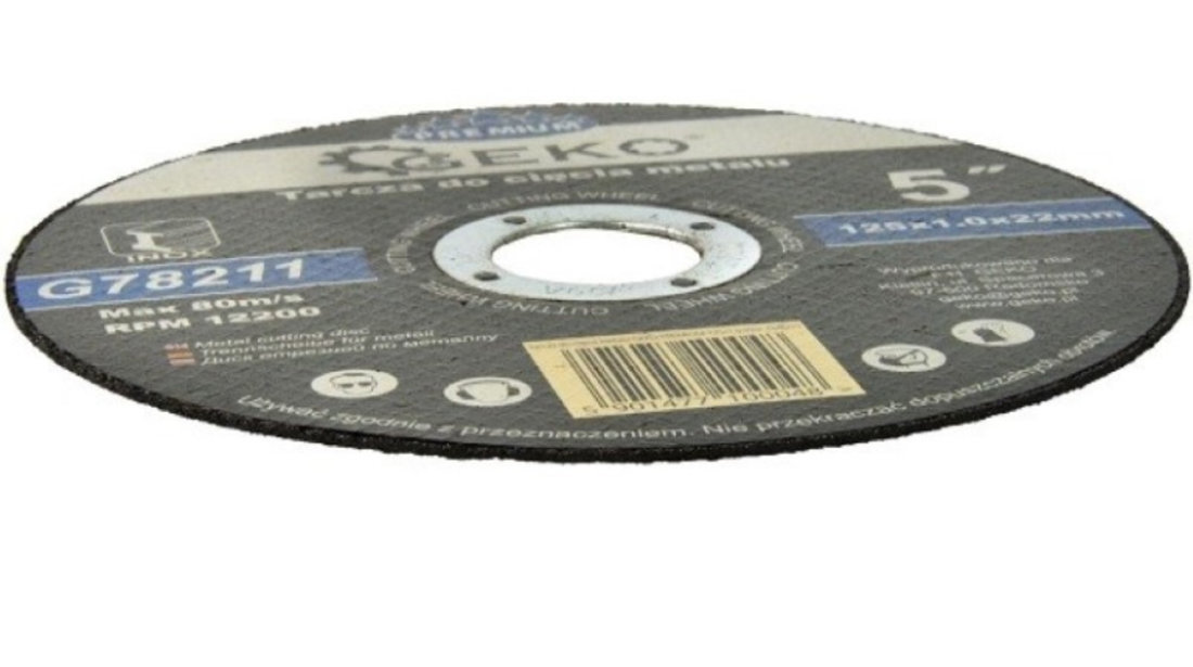 G-G78211 Disc pentru taiere inox 125x1.0x22 mm