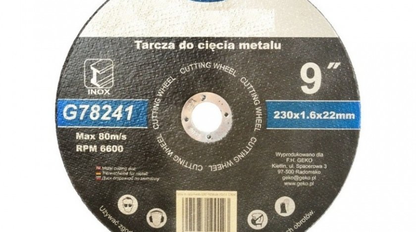 G-G78241 Disc pentru taiere metal 230x1.6x22.2 mm