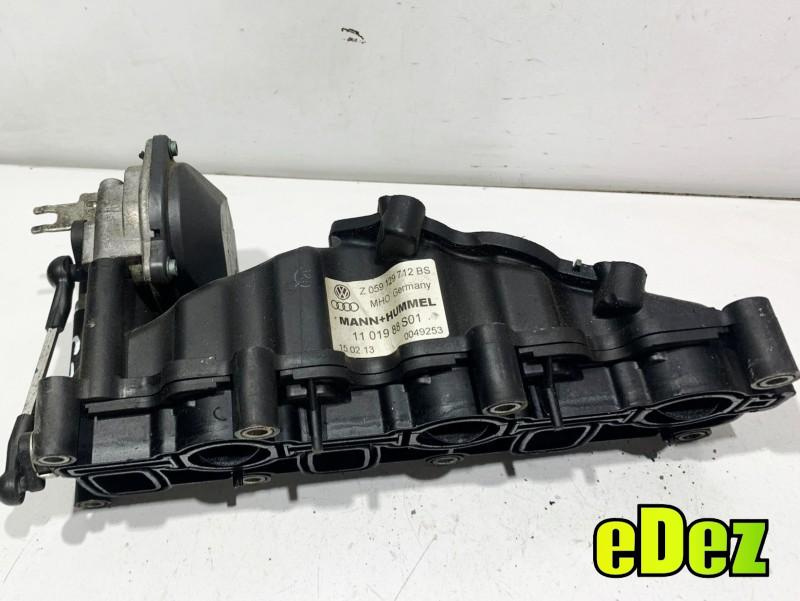 Galerie admisie cu clapeta si motoras dreapta Audi A6 facelift (2008-2011) [4f, C6] 2.7 tdi CGKA; CAN 059129712BS