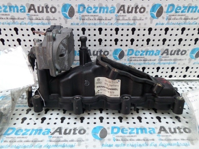 Galerie admisie dreapta cu clapete059129712N, Vw Touareg (7LA, 7L6) 3.0TDI, BUN