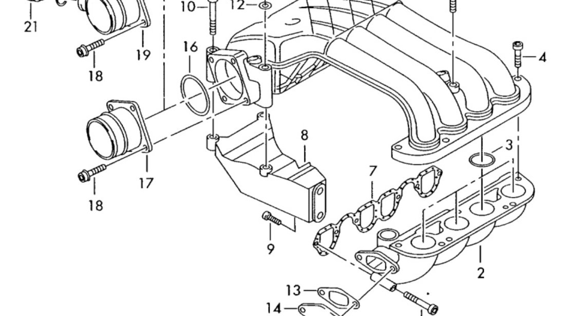 Galerie admisie Volkswagen Golf 4 (1J1) [1997-2004] 1.9 SDI AQM 038129713H OEM 038129713H