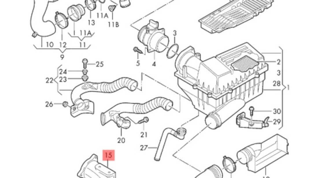 Galerie admisie ​Volkswagen Passat B6 (3C2) Berlina 2007 1.9 TDI OEM 03G129713C