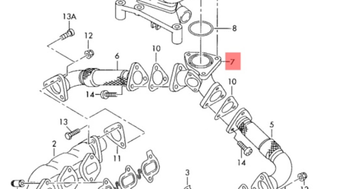 Galerie evacuare Audi A6 C6 (4F2) Sedan 2006 2.7 TDI OEM 059131799L