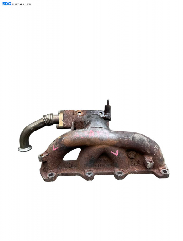 Galerie Evacuare cu Conducta Teava Gaze EGR Turbo Turbina Turbosuflanta Fiat Bravo 1.9 JTD 66KW 85KW 88KW 2006 - 2014 Cod 46791354 [B4160]